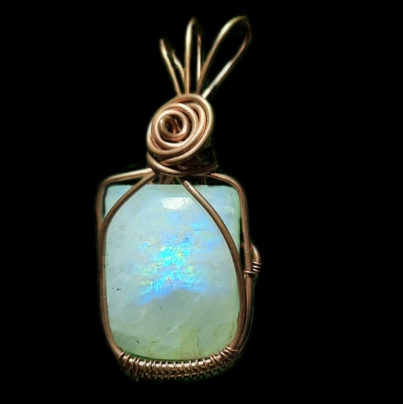 Artisan Jewelry - Moonstone Copper Handmade Bohemian Art Jewelry